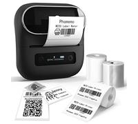 Phomemo M220 Etichettatrice Termica, Stampante per Etichette Stampante Etichette Barcode, Retail, Small Business, Con Smartphone e PC, con 3 Rotoli di Etichette