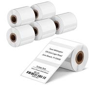 Phomemo M220 Etichette Per Stampanti, Nome, Prezzo, Indirizzo Etichette, Compatibile Con M220 M250 M221 M120 M150 M108 M110 M421 Stampante per Etichette, 40x30mm, 230 Pezzi Per Rotolo (6 Rotoli)