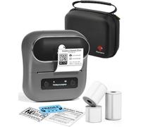 Phomemo M220 Stampante Per Etichette, Stampante Termica Bluetooth Per Codici a Barre, Indirizzi, Etichette Per Cartelle, Supporto Per Smartphone e PC, Con 3 rotoli di Etichette