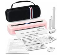 Phomemo M832 Stampante Termica A4 Portatile, 4 Rotoli Inclusi, 300 DPI, Senza Inchiostro, Compatibile con Laptop & Dispositivi Mobili