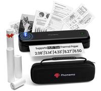Phomemo M834 Stampante Portatile A4, Stampante Termica Portatile, Connessione Bl