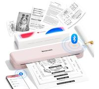 Phomemo M834 Stampante Portatile A4, Stampante Termica Portatile, Connessione Bluetooth e USB, Supporta Carta Termica A4 (210x297 mm), 80mm, per Smartphone e PC, Portatili, 300dpi