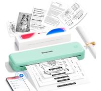 Phomemo M834 Stampante Portatile A4, Stampante Termica Portatili, Connessione Bluetooth e USB, Supporta Carta Termica A4 (210x297 mm), 80mm, per Smartphone e PC, Senza Fili, 300dpi