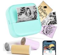 Phomemo Mini stampante adesiva M02X, mini stampante portatile per cellulare, Bluetooth con mini adesivo stampante, stampante termica per la tasca dei pantaloni per apprendimento, appunti e foto