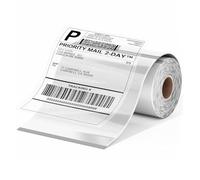 Phomemo Nuova uscita Etichette trasparenti 4x6" 100 etichette/rotolo, compatibili con MUNBYN, Phomemo, stampante per etichette Polono da 4 pollici, etichette termiche autoadesive senza BPA