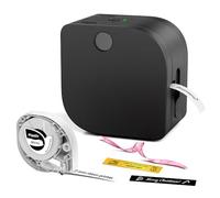 Phomemo P12 Etichettatrice: Bluetooth per la Casa Scuola | 3-in-1: Etichette adesive, termoadesive e nastri di raso. Con App Print Master. Ideale per vestiti, scuola, cucina e ufficio.