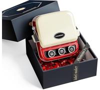 Phomemo P15 Etichettatrice a Nastro Rétro -Stampante per Etichette Adesive Bluetooth con Stampa Data in un Clic -Ideale per Decorazioni e Confezioni Regalo -Con Confezione Regalo e 1 Rotolo - Rosso