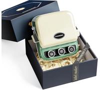 Phomemo P15 Etichettatrice a Nastro Rétro -Stampante per Etichette Adesive Bluetooth con Stampa Data in un Clic -Ideale per Decorazioni e Confezioni Regalo -Con Confezione Regalo e 1 Rotolo - Verde