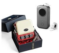 Phomemo P15 Etichettatrice Nastro, Portatile Stampante per Etichette Adesive Bluetooth retrò and D30 Etichettatrice Bluetooth