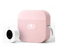 Phomemo Q31 Etichettatrice Etichette Adesive Bluetooth, Mini Stampante Etichette Adesive per iOS e Android, App versatile con oltre 100 font e più di 1000 icone - Rosa