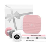 Phomemo Q31 Etichettatrice Etichette Adesive con 3 rotoli di etichette, Mini Stampante Etichette Adesive Bluetooth per iOS e Android, App versatile con oltre 100 font e più di 1000 icone - Rosa