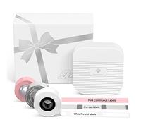 Phomemo Q31 Etichettatrice Etichette Adesive con 3 rotoli di etichette, Mini Stampante Etichette Adesive Bluetooth per iOS e Android, App versatile con oltre 100 font e più di 1000 icone - Bianco