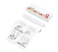 Phomemo Risma Carta A4 per Stampante Portatile Termica M832/M831/M833/M834/M835, Fogli 210mm*6.5m per Stampante Bluetooth Senza Inchiostro, 2 Roulades