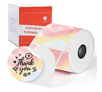 Phomemo Rosa Dazzle Etichette Rotonda 1.96"x1.96" (50x50mm) - Compatibile con M110 M120 M220 M221 M108 M102 M100 M150 M250 M260 Etichettatrice - 140 per Rotolo