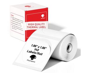 Phomemo Rotonda Etichetta M110 Etichetta termica,Etichetta Autoadesiva Rotonda 50x50mm(1,96"x1,96"),per Phomemo M110 M120 M220 M221 M108 M102 M100 M150 M250 M260 Etichettatrice,140 etichette/rotoli