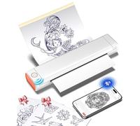 Phomemo Stampante a trasferimento per tatuaggi M08F, stampante termica A4 per trasferimento di tatuaggi con 10 fogli di carta di trasferimento, stampante per tatuaggi compatibile con smartphone e PC