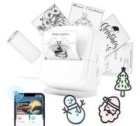 Phomemo Stampante Adesiva -M02X Stampante Fotografica Portatile, Stampante Mobile Bluetooth Inkless Termica Tascabile per l'apprendimento, la Presa di Appunti, gli Scarabocchi e le Foto Fai Da Te