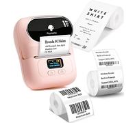 Phomemo Stampante di etichette M110, set di 3 rotoli di etichette, etichettatrice autoadesiva per telefono e PC, stampante di etichette Bluetooth, per casa, ufficio e piccole imprese