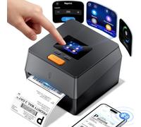 Phomemo Stampante per etichette di spedizione con schermo touchable, stampante termica per etichette Bluetooth 4x6 con supporto per etichette integrato, stampanti termiche D420D per piccole imprese