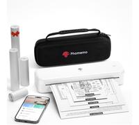Phomemo Stampante Termica Portatile Piccola A4 300 DPI - M834 Bianco Set