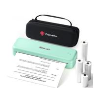 Phomemo Stampante Termica Portatile Piccola A4 300 DPI - M834 Verde Set