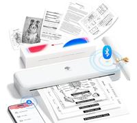 Phomemo Stampante Termica Portatile Piccola Mini A4 300 DPI - M834 Bianco