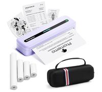 Phomemo Stampante termica portatile portatile Bluetooth senza fili per viaggi, stampante mobile senza inchiostro M832 per cellulare, compatibile con carta termica 8,5 x 11 pollici