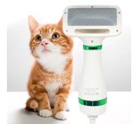 Phon Asciuga Capelli Per Cani Gatti Animali Domestici Spazzola 2 in 1 a 4 Zampe