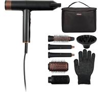 Princess Airstyler Pro, 7-in-1, 3 Livelli di Calore e Velocità, Funzione Ionica, Cool Shot, Cavo 1,8m, Custodia da Viaggio, 7 Accessori, Guanto Termico, Motore BLDC, 2000 W, 01.529205.01.001