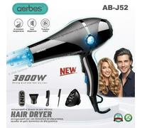 Phon Asciugacapelli Professionale Ioni Blu 3800W Aerbes AB-J52 Diffusore + Kit