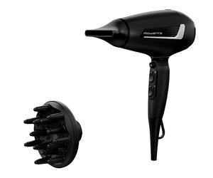 PHON ASCIUGACAPELLI ROWENTA Pro Expert CV8820 asciuga capelli 2100 W Nero, Metallico, Potenza 2100 W, Tipo di motore AC motor, Livelli di temperatura 3, Attacco diffusore