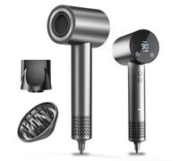 Phon Capelli con diffusore per ricci Asciugacapelli da viaggio Professionale Ionico 1500W per viaggio HD temperatura touch screen ionico 4 impostazioni di temperatura e 3 impostazioni di velocità