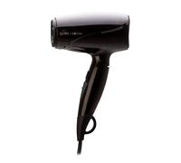 Gama Italy Professional Phon Eolic Mini, Asciugacapelli da viaggio, manico pieghevole, nero