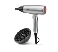 Phon Ionico con Diffusore BaByliss Cosmos D580DE 2100W 3 Temperature 2 Velocità Acciaio Satinato