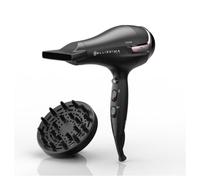 Phon Ionico con Diffusore Bellissima K9 2500 2300W 3 Temperature 2 Velocità Nero Rosa Accessori