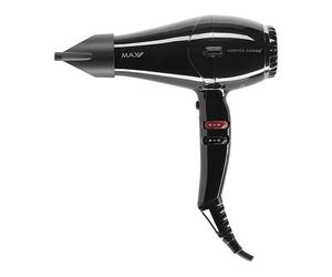 PHON MAX PRO Max Pro Vortice Phon 2600W - Asciugacapelli con diffusore - Phon - Bocchetta nera, Potenza 2600 W, Tipo di motore DC motor, Livelli di temperatura 3, Tecnologia a ioni, Attacco diffusore