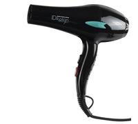 Phon Professionale Italian Design Elite 2200W 3 Temperature 2 Velocità AC Motore con 2 Accessori Nero