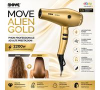 Phon Professionale MOVE Alien Gold Asciugatura Rapida Capelli 2200w