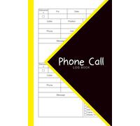 Phone Call Log Book: 6x9 inches or A5 | 110 Pages