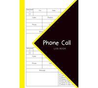Phone Call Log Book: 6x9 inches or A5 | 110 Pages
