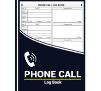 Phone Call Log Book: Voicemail and Telephone Message Book (Space for Over 500 Records)