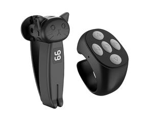 Phone Clicker Page Turner - Page Turner Clicker componente aggiuntivo telecomando | Clicker per schermo, reversibile laterale portatile, clicker rapido per telefono, tablet, accessori di lettura