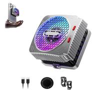 Phone Cooler, 30W Magnetic Heat Dissipation King, Portable Mobile Phone Cooling Fan with RGB Light, Cellphone Radiator for iPhone Magnetic Series/Android/Tablet/iPad (1Pcs)