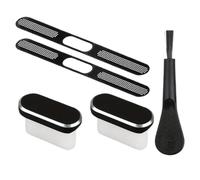 Phone Dust Plug Kit - USB C Port Protector | Cleaning Accessory Set | Anti Dust Protection Covers, Cleaning Brush & Mesh Screens Included, Soft Fit Device Accessories, for Travel Office Vehicle S
