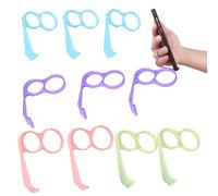 Phone Finger Holder Grip | Phone Finger Holder | Ring Phone Holder Grip | Portable Cell Phone Mount | Set of 10 Cell Phone Stand Holder Desktop Mobile Phone Mount Handheld Mobile Phone Stand for Phone