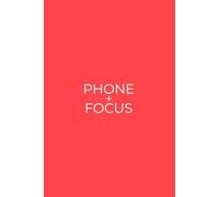 Phone + Focus: Simple Daily Tracker For Mindful Device Use | Bright Red