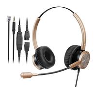 Phone Headset RJ9 Call center Headset per ufficio con cancellazione del rumore mic Toshiba Phone with RJ9 for Avaya，Nortel,polycom.