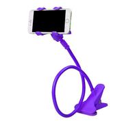 Phone Holder for Bed - Long Arm Gooseneck Stand Clamp, Adjustable Lazy Phone Mount with Clip, Flexible Gooseneck Arm | Stable Mobile Holder for Bedside Table Kitchen Desk Streaming, Reading, Watching