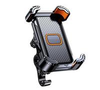 Phone Holder for Bike - Handlebar Cradle Mount, Portable Anti-Vibration Waterproof Clamp Stand, Handle Bracket Clip Shockproof Navigation Rack | Mobile Device Dock Two- Screen Station Motorcycl