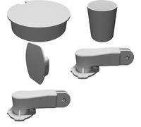Phone Holder for Quad Lock System - Car Cup Mount with GoPro Interface
